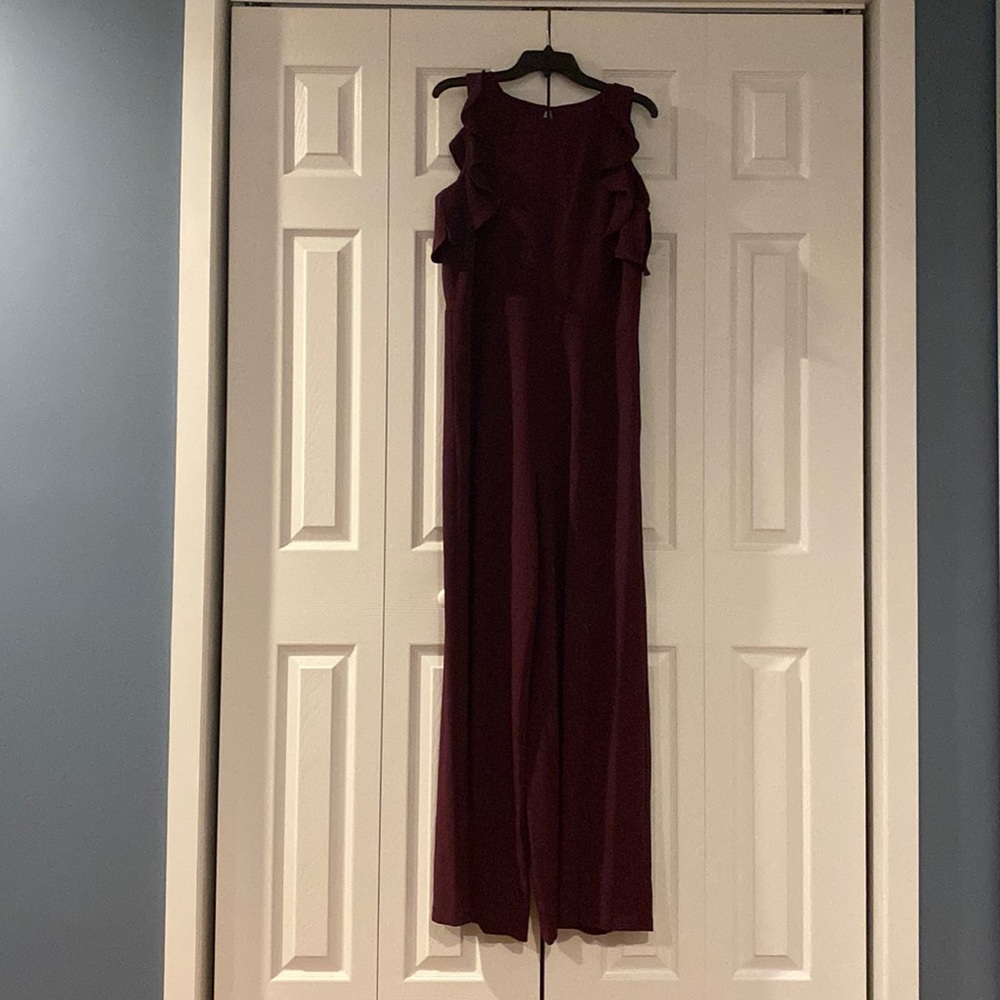 Julia Jordan Sleeveless Jumpsuit Purple Size 14